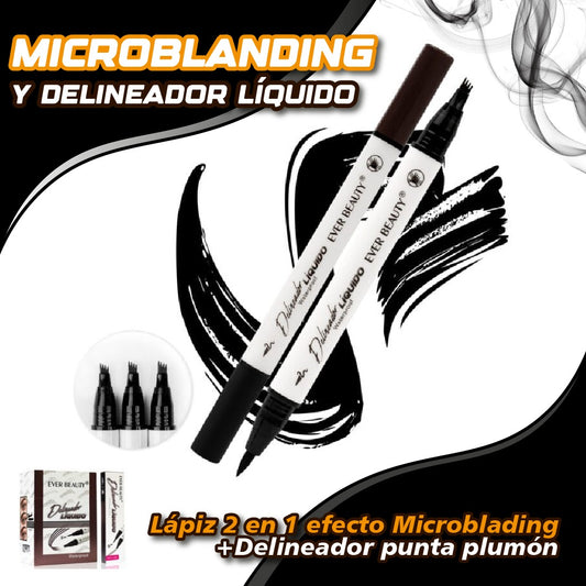 Lápiz delineador de cejas efecto Microblanding
